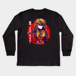 Asuka Langley Kids Long Sleeve T-Shirt